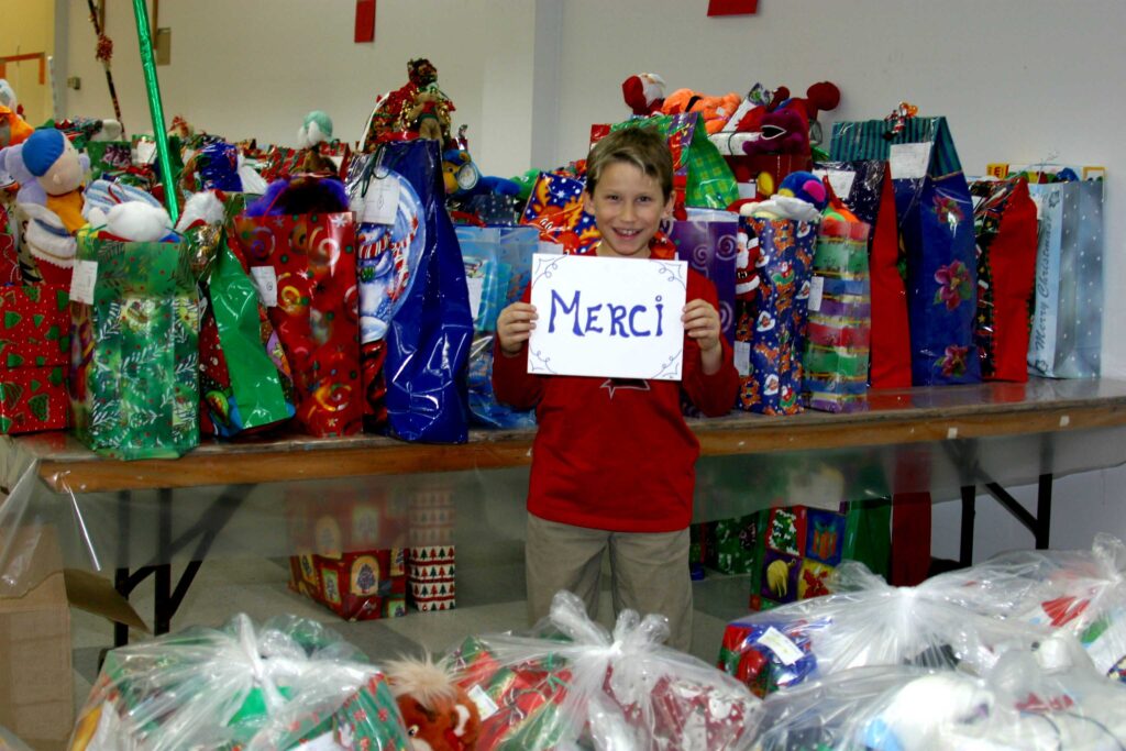 Équipe Présent pour Noël avec le Père Noël